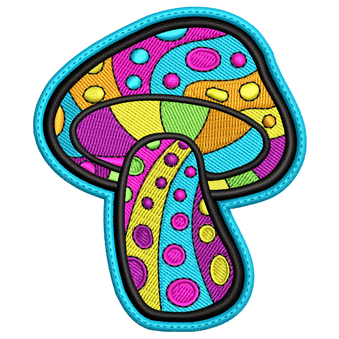 Parche Bordado HONGO HIPPIE