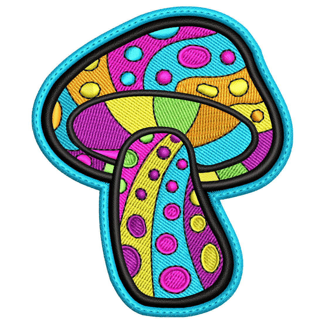 Parche Bordado HONGO HIPPIE