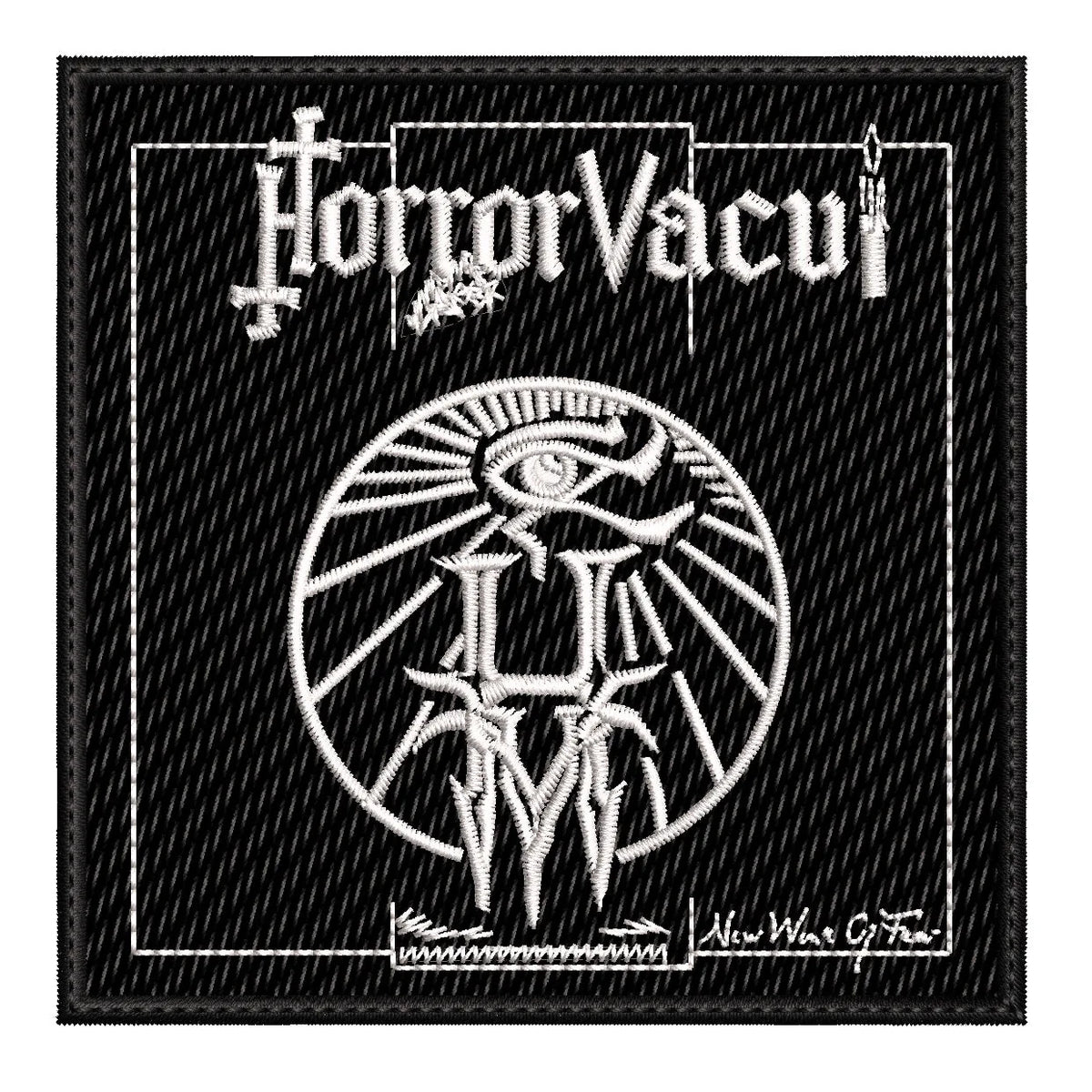 Parche Bordado HORROR VACUI Rock Gotico