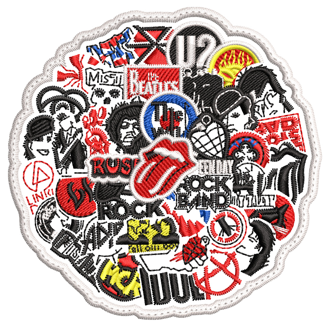 Parche Bordado ROCK