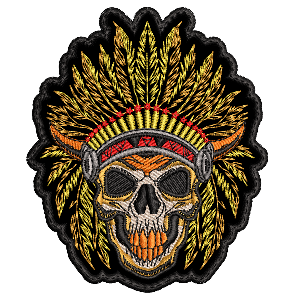 Parche Bordado INDIO CALAVERA