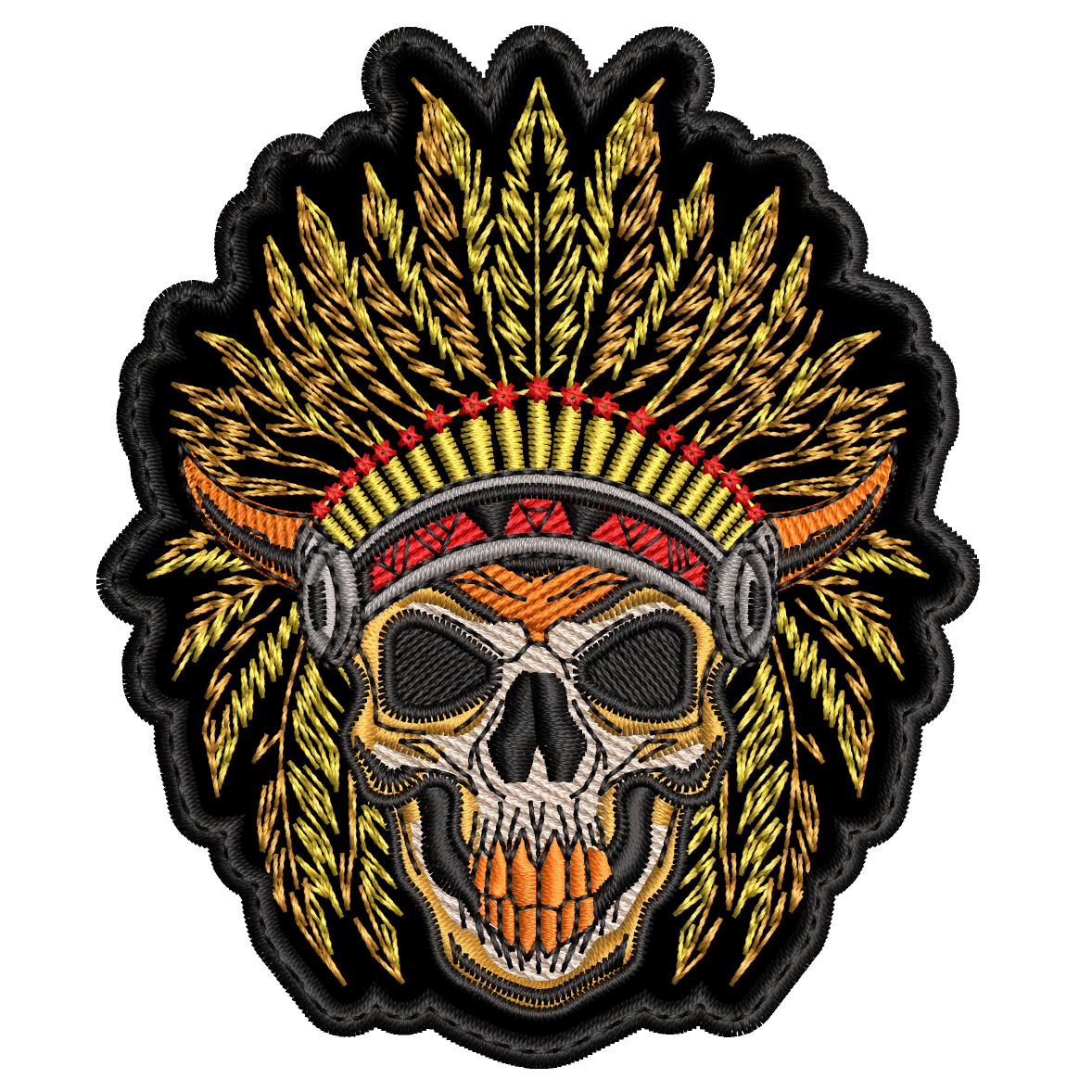 Parche Bordado INDIO CALAVERA