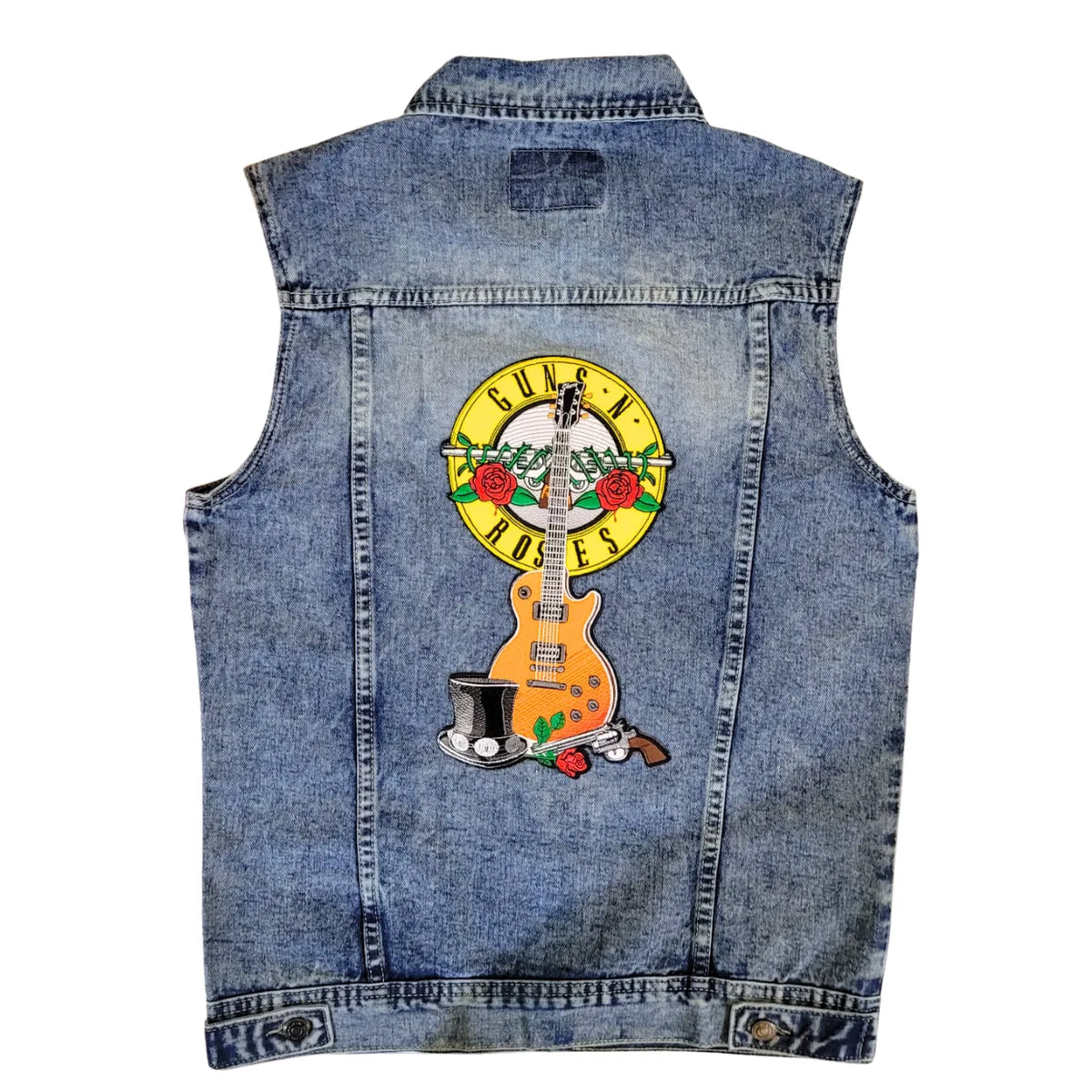 Chaleco de Mezclilla más Espaldera GUNS N ROSES Hard Rock