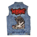 Chaleco de mezclilla más espaldera bordada R WEREGOAT Black/Death Metal