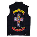 Chaleco de Mezclilla más espaldera bordada GUNS N ROSES Hard Rock