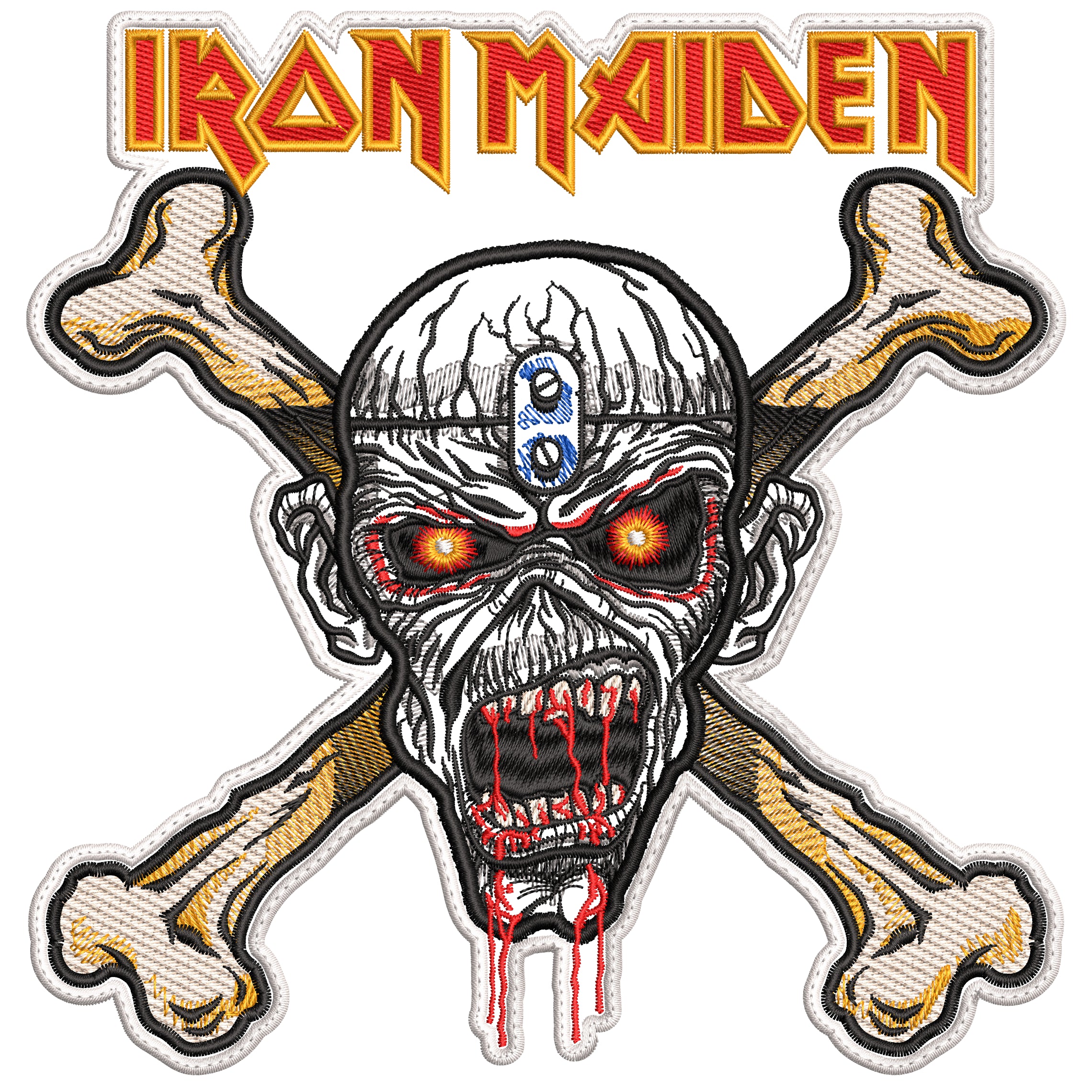 Espaldera Bordada IRON MAIDEN Heavy Metal