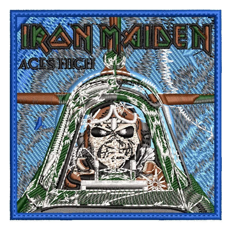 Parche Bordado  IRON MAIDEN heavy metal