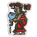 Parche Bordado IXCHEL Diosa Maya