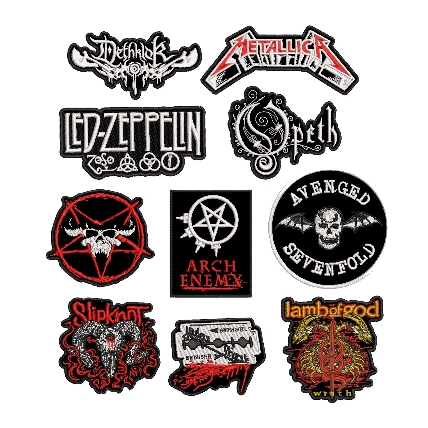 Pack 10 Parches Bordados BLACKPATCHES-Joaq Noir