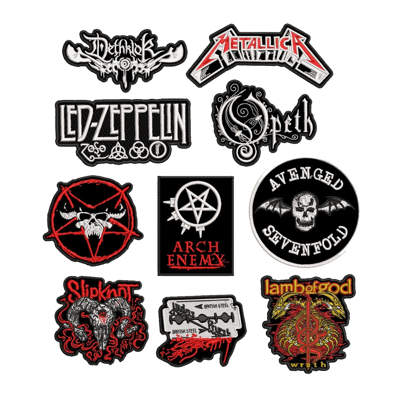Pack 10 Parches Bordados BLACKPATCHES-Joaq Noir