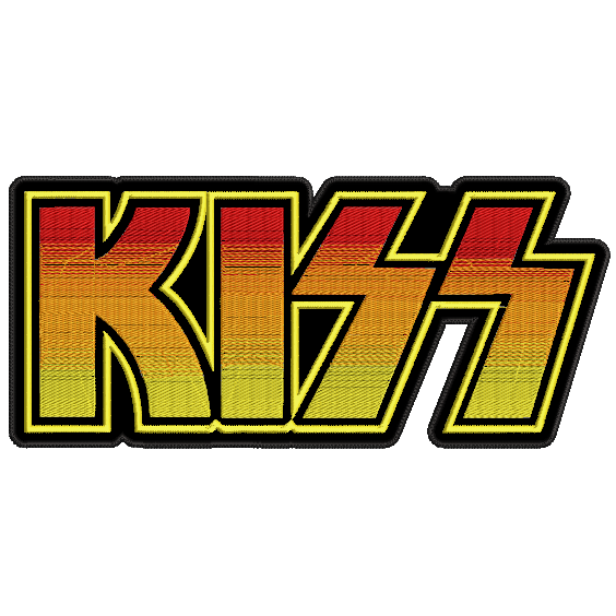 Espaldera Bordada KISS Hard Rock
