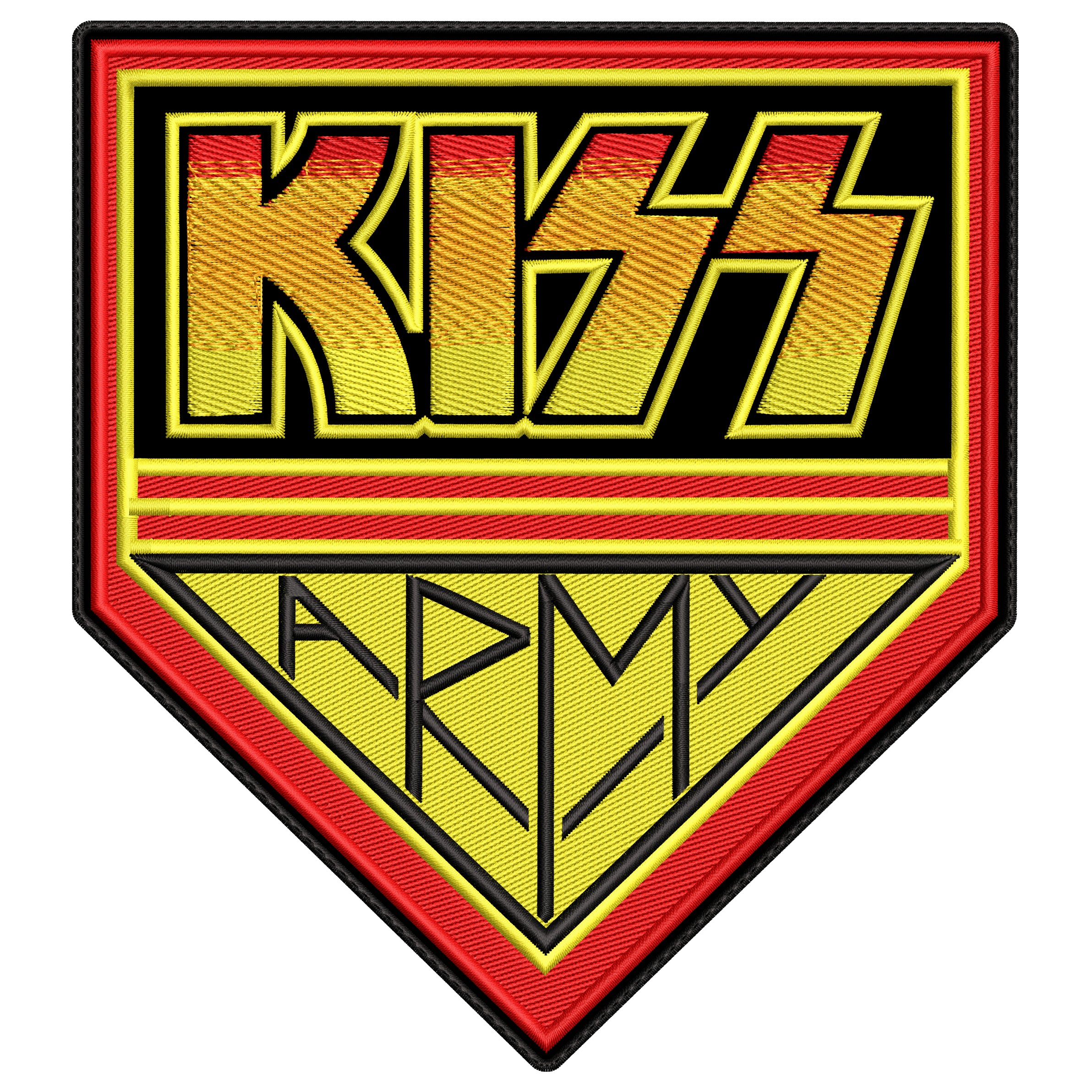 Espaldera Bordada KISS Hard Rock
