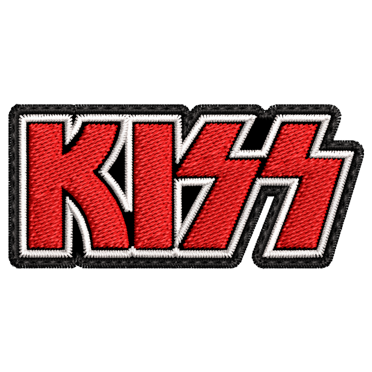 Parche Bordado Mini KISS Hard Rock