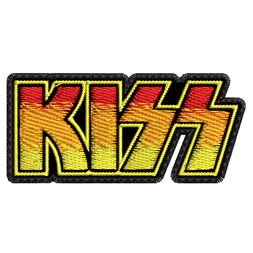 Parche Bordado Mini KISS Hard Rock
