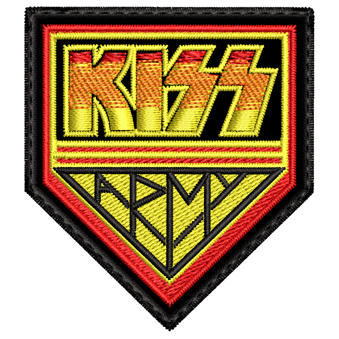 Parche Bordado Mini KISS Hard Rock
