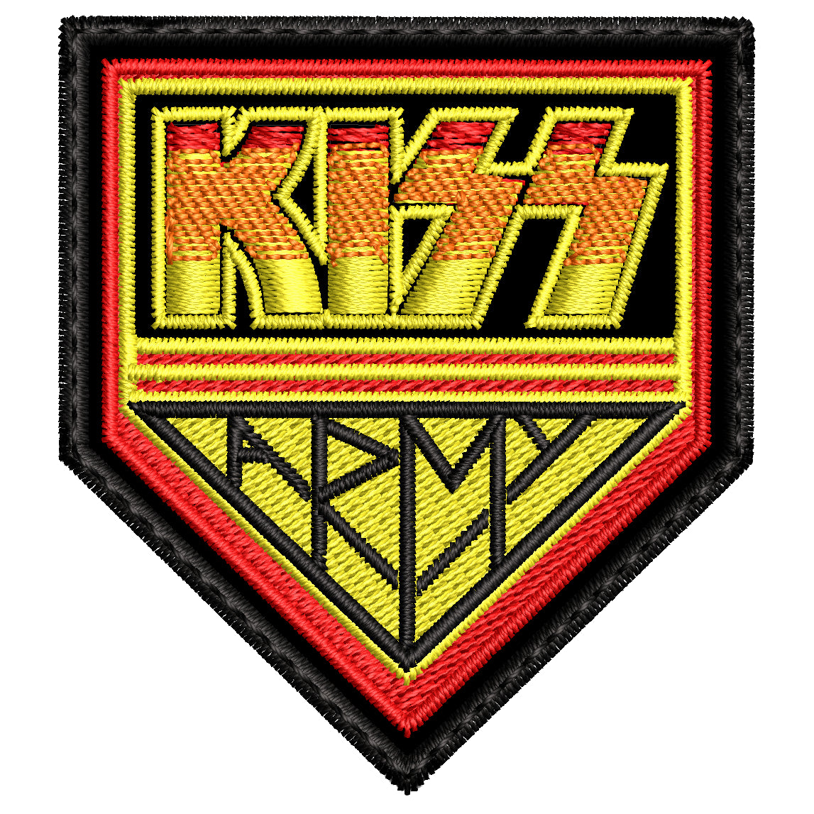 Parche Bordado Mini KISS Hard Rock