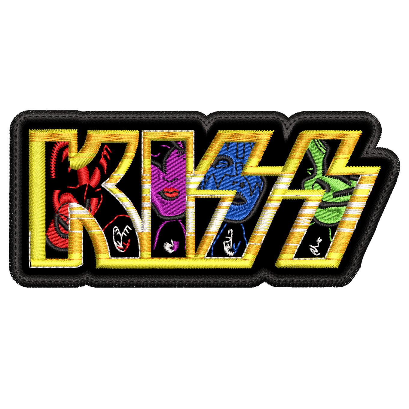 Parche Bordado KISS Hard Rock