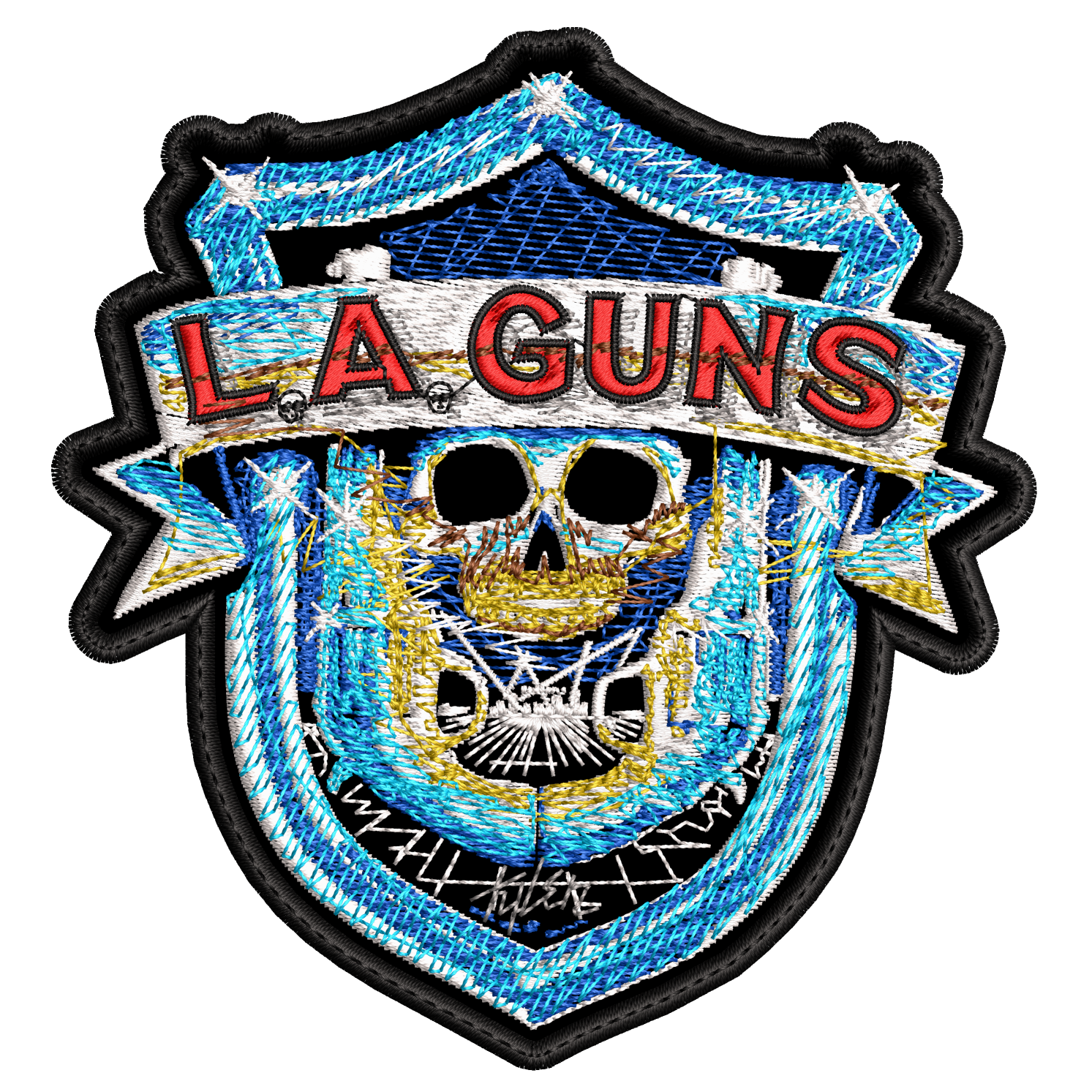 Parche Bordado LA GUNS Hard Rock y Glam Metal
