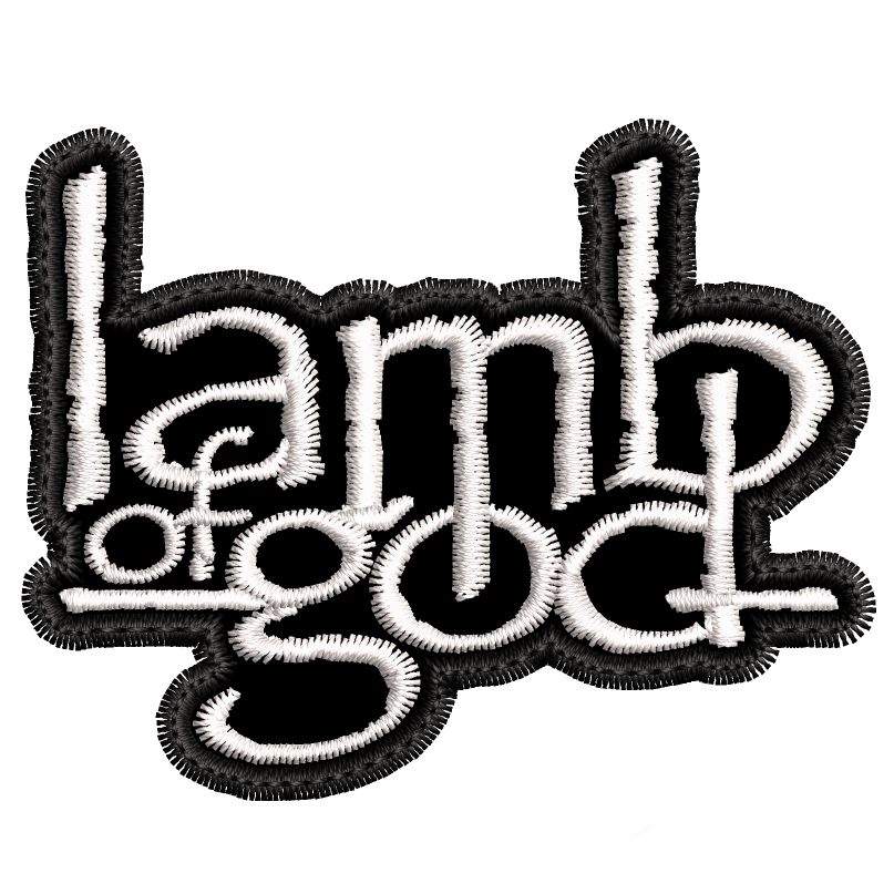 Parche Bordado Mini LAMB OF GOD Groove Metal