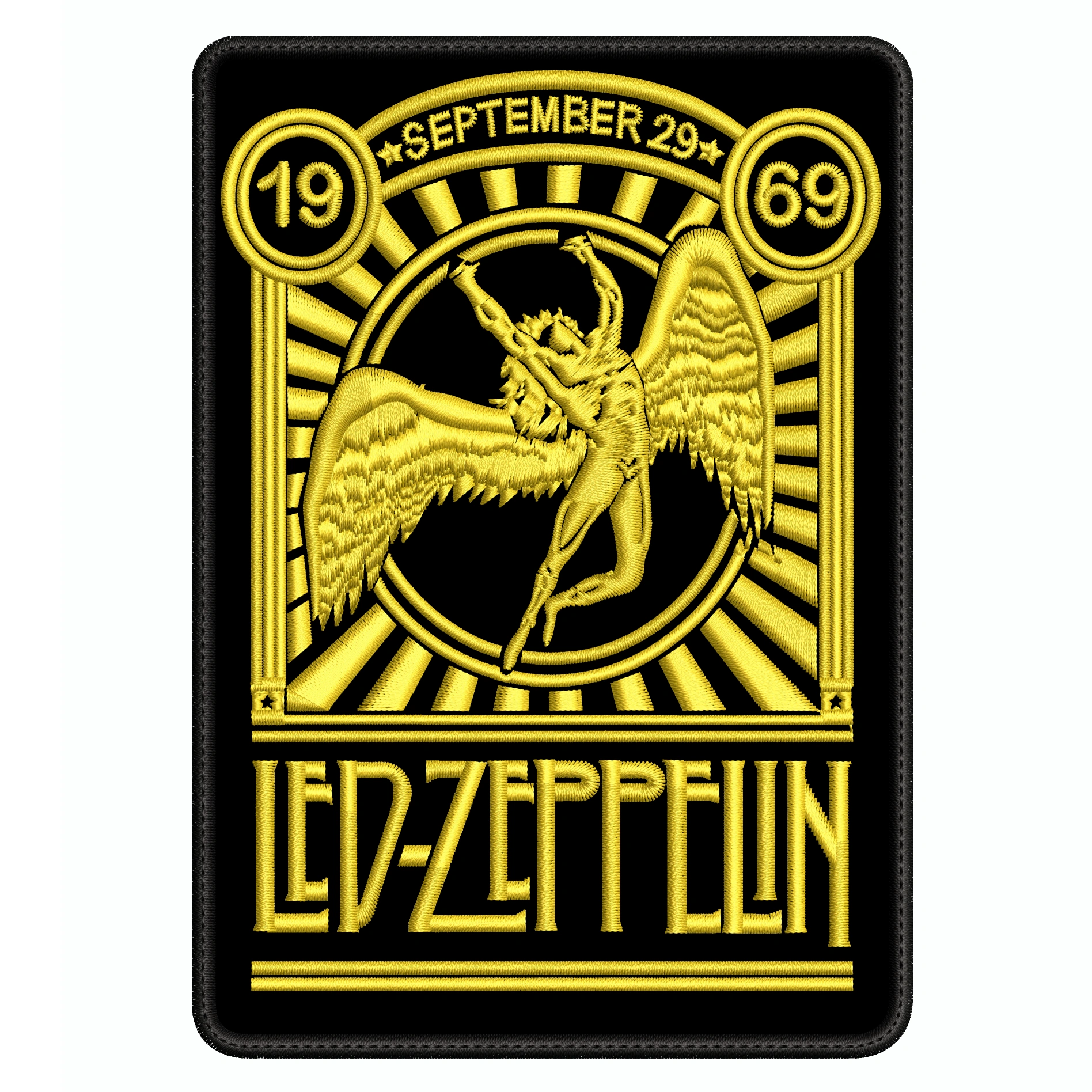 Parche Bordado LED ZEEPPLIN Hard rock