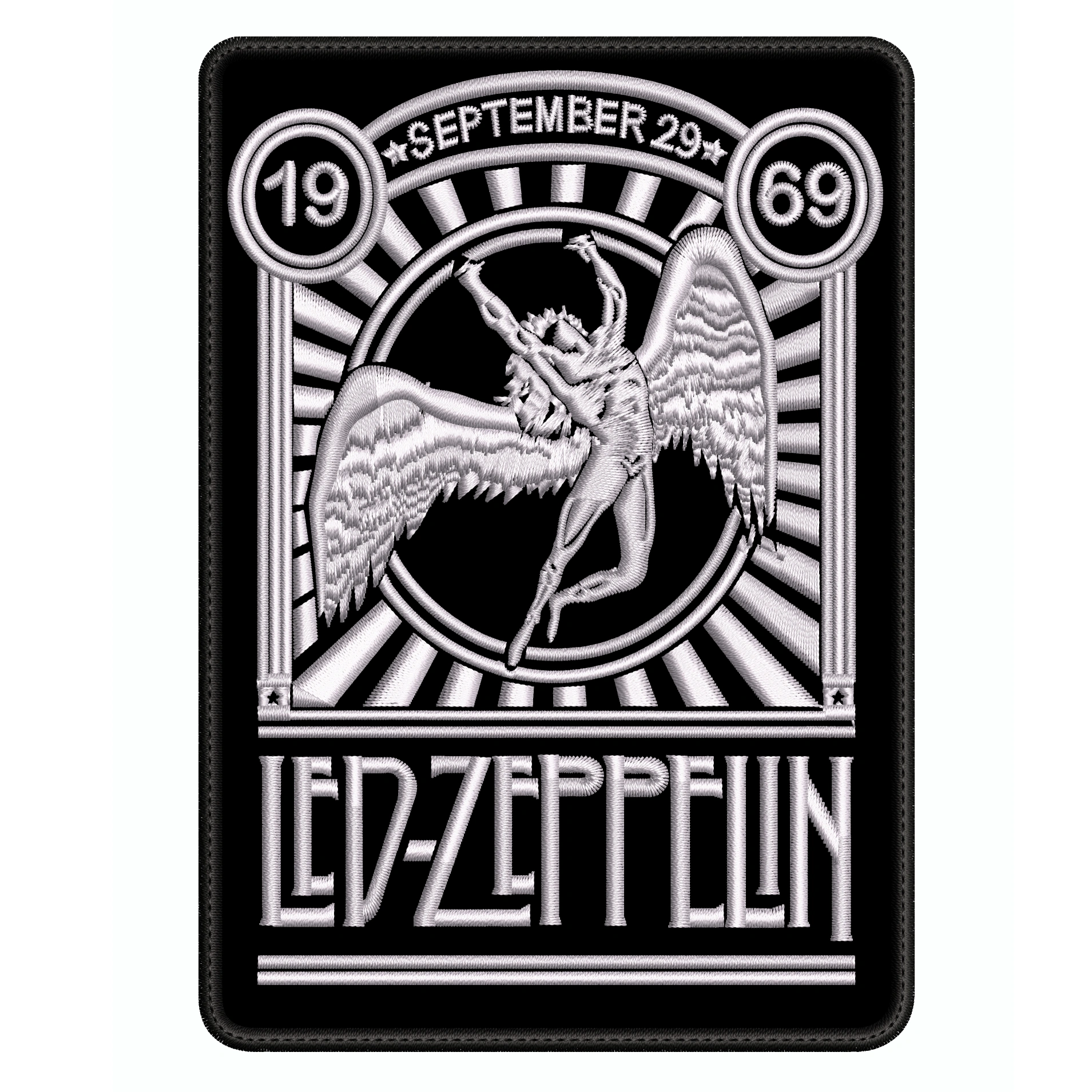 Parche Bordado LED ZEEPPLIN Hard rock