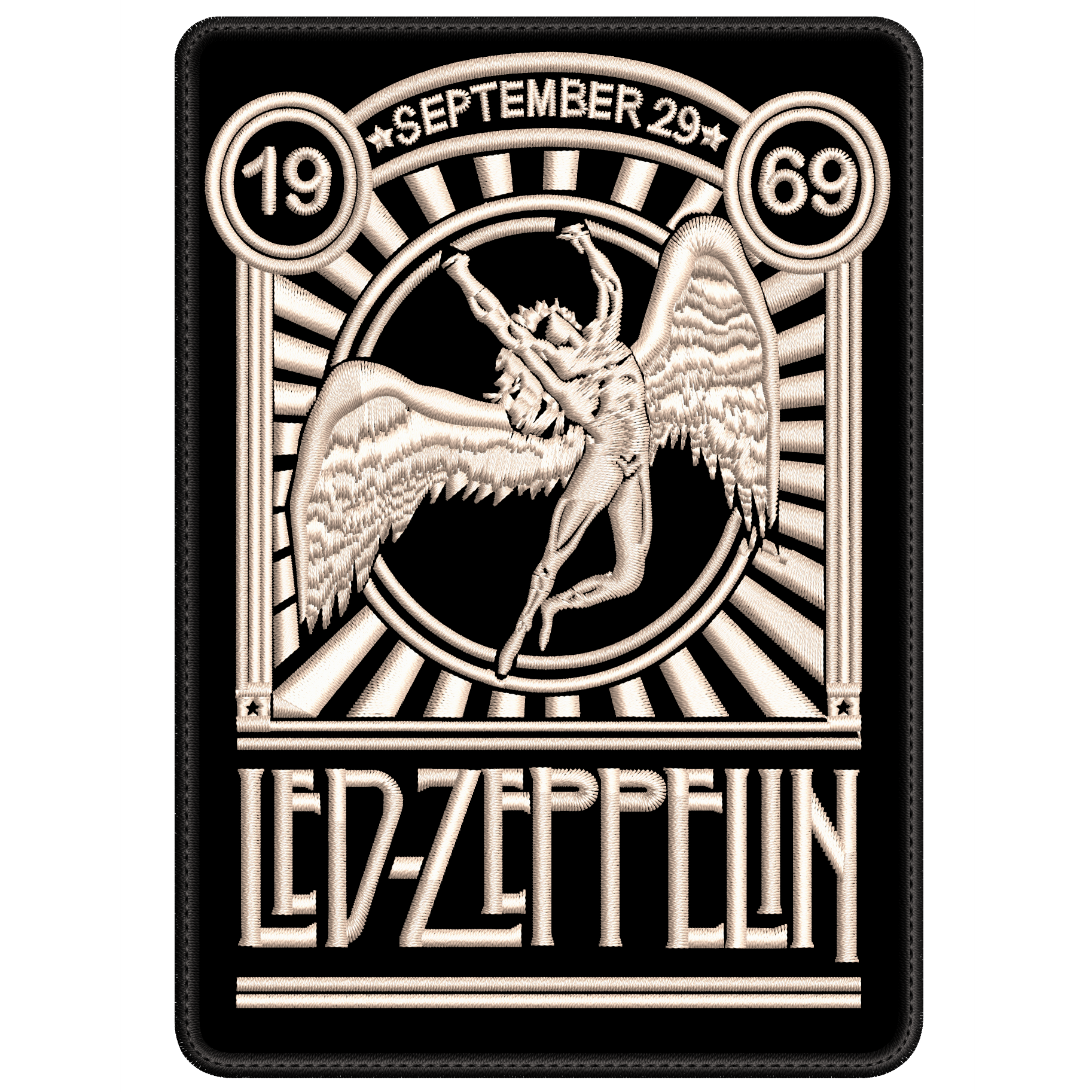 Parche Bordado LED ZEEPPLIN Hard rock
