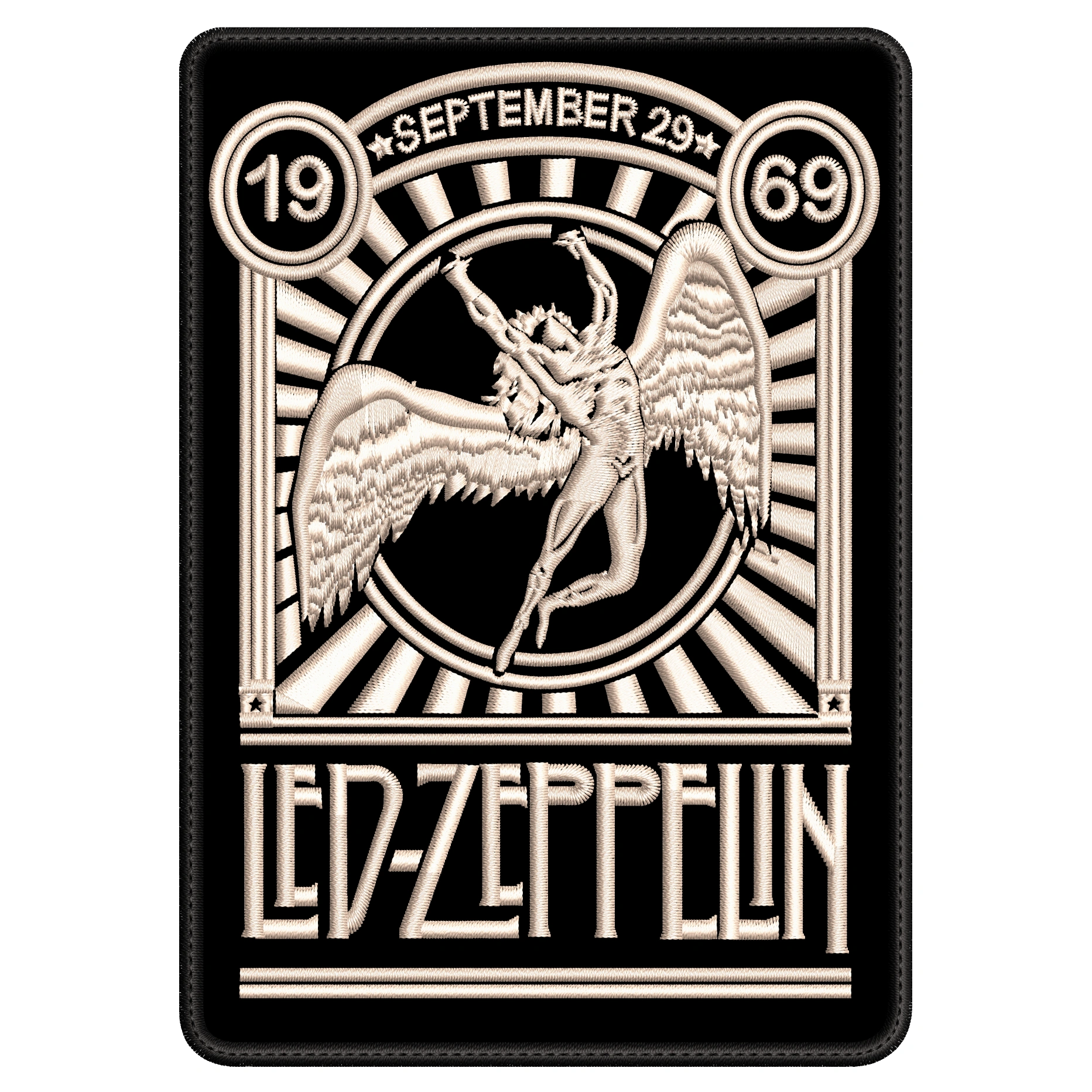 Parche Bordado LED ZEEPPLIN Hard rock