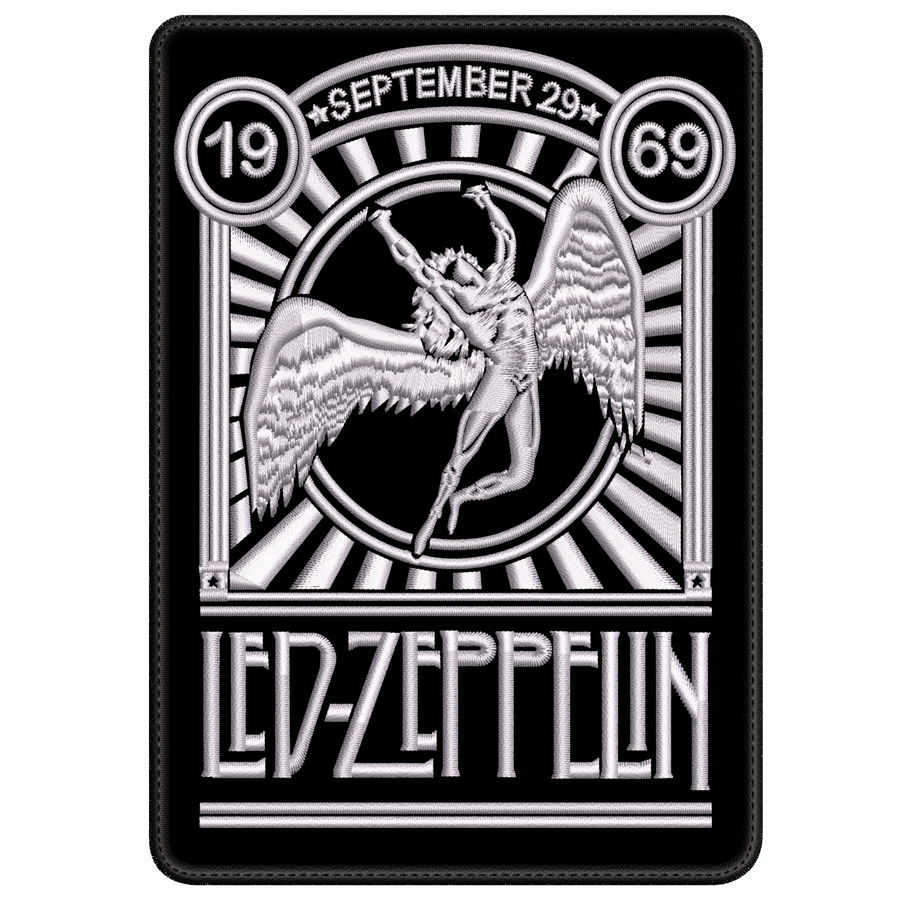 Parche Bordado LED ZEEPPLIN Hard rock