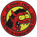 Espaldera Bordada LIE, CHEAT, STEAL SIMPSON
