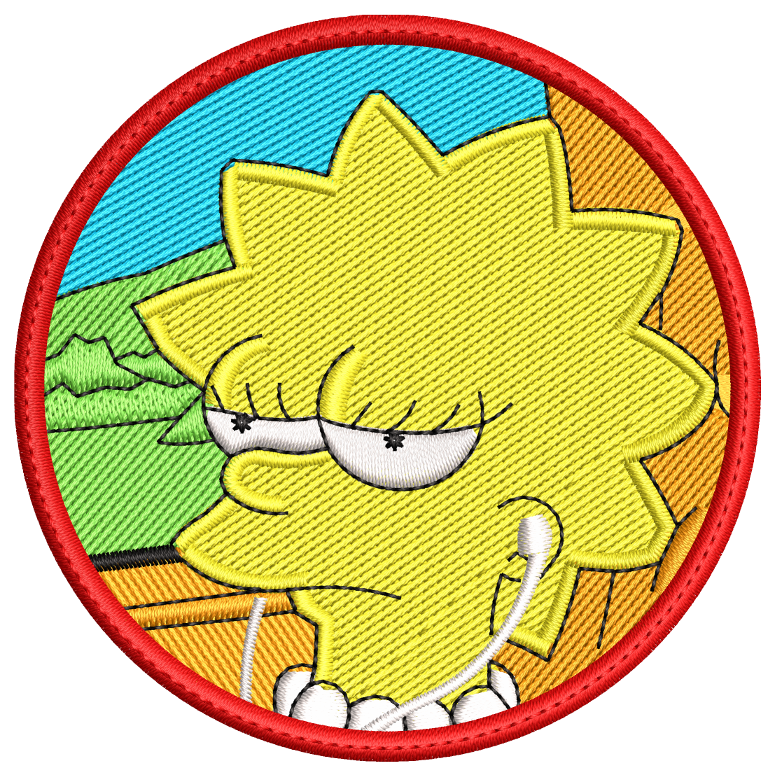Parche Bordado LISA, SIMPSON