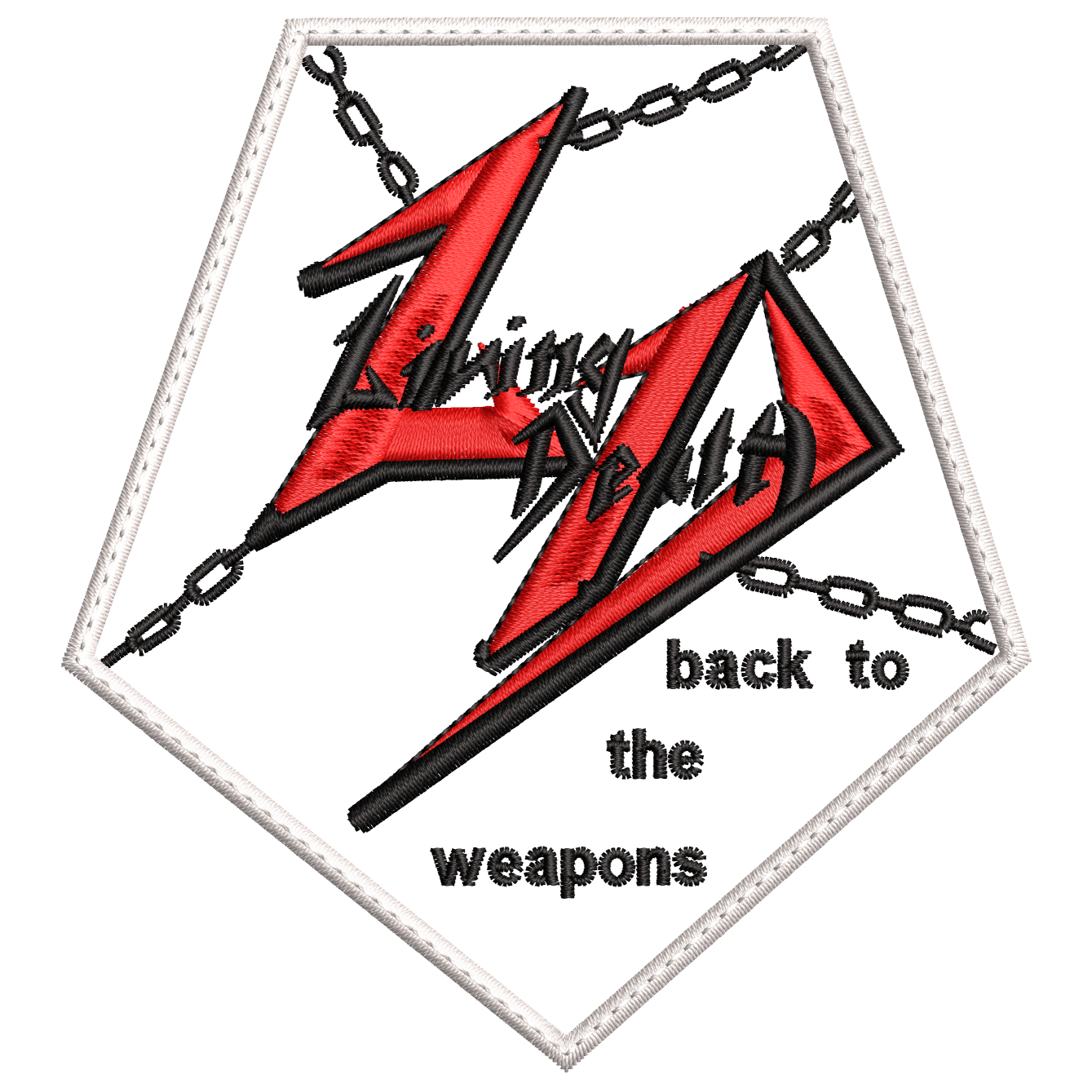 Parche Bordado LIVING DEATH Speed Metal, Thrash Metal