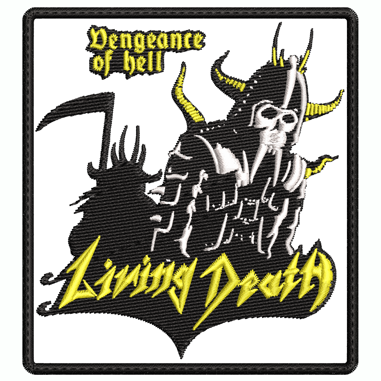 Parche Bordado LIVING DEATH Speed Metal