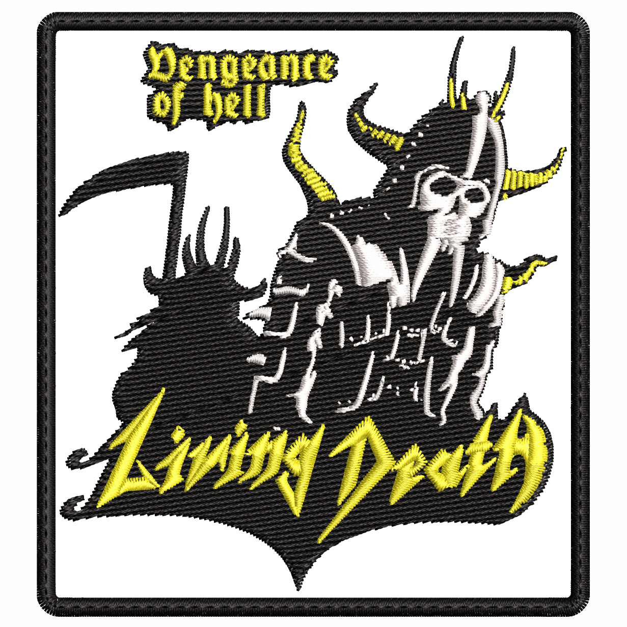Parche Bordado LIVING DEATH Speed Metal