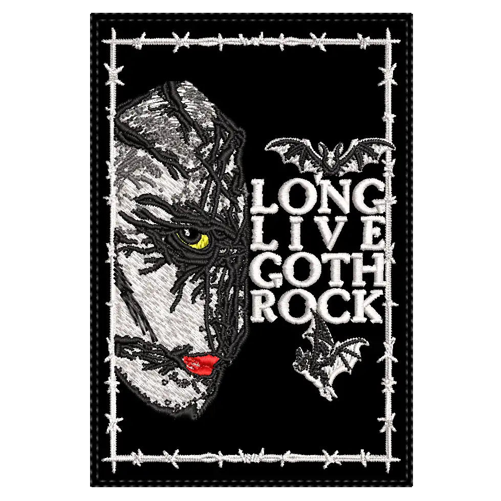 Parche Bordado LONG LIVE GOTH ROCK