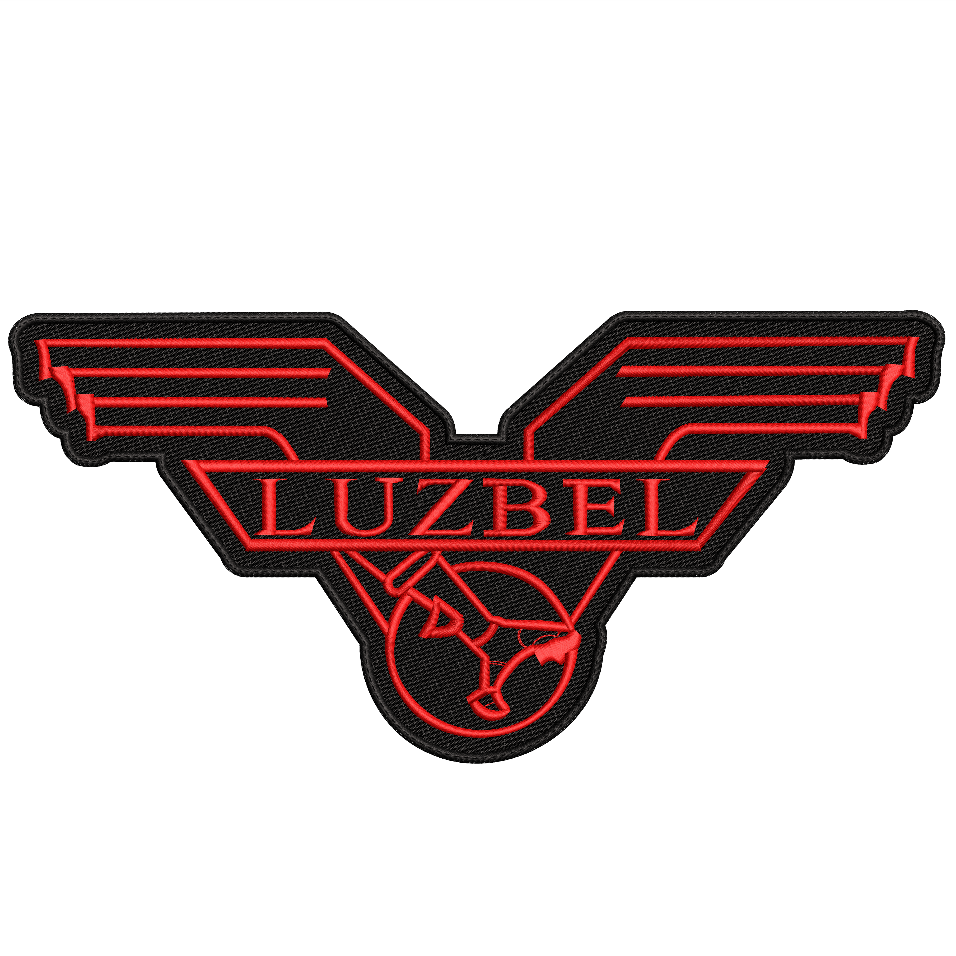 Espaldera Bordada LUZBEL Heavy Metal