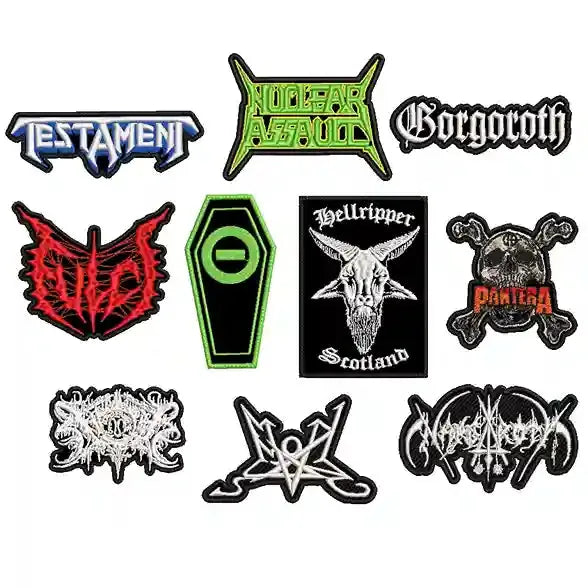 Pack 10 Parches Bordados BLACKPATCHES-La Casita del Metal