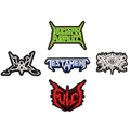 Pack 5 Parches Bordados BLACKPATCHES-La Casita del Metal