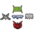 Pack 5 Parches Bordados BLACKPATCHES-La Casita del Metal