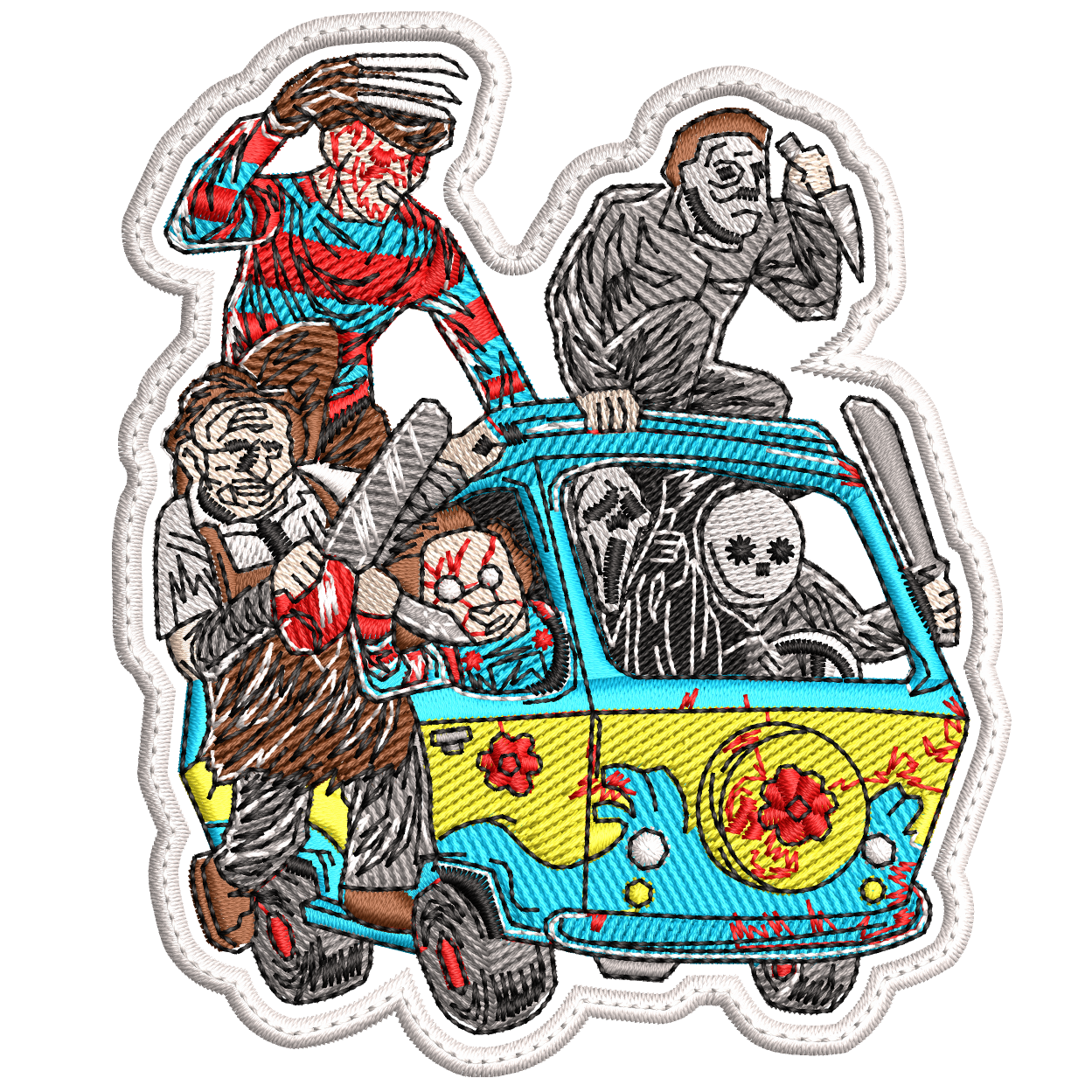 Parche Bordado MAQUINA DEL MYSTERIO HORROR