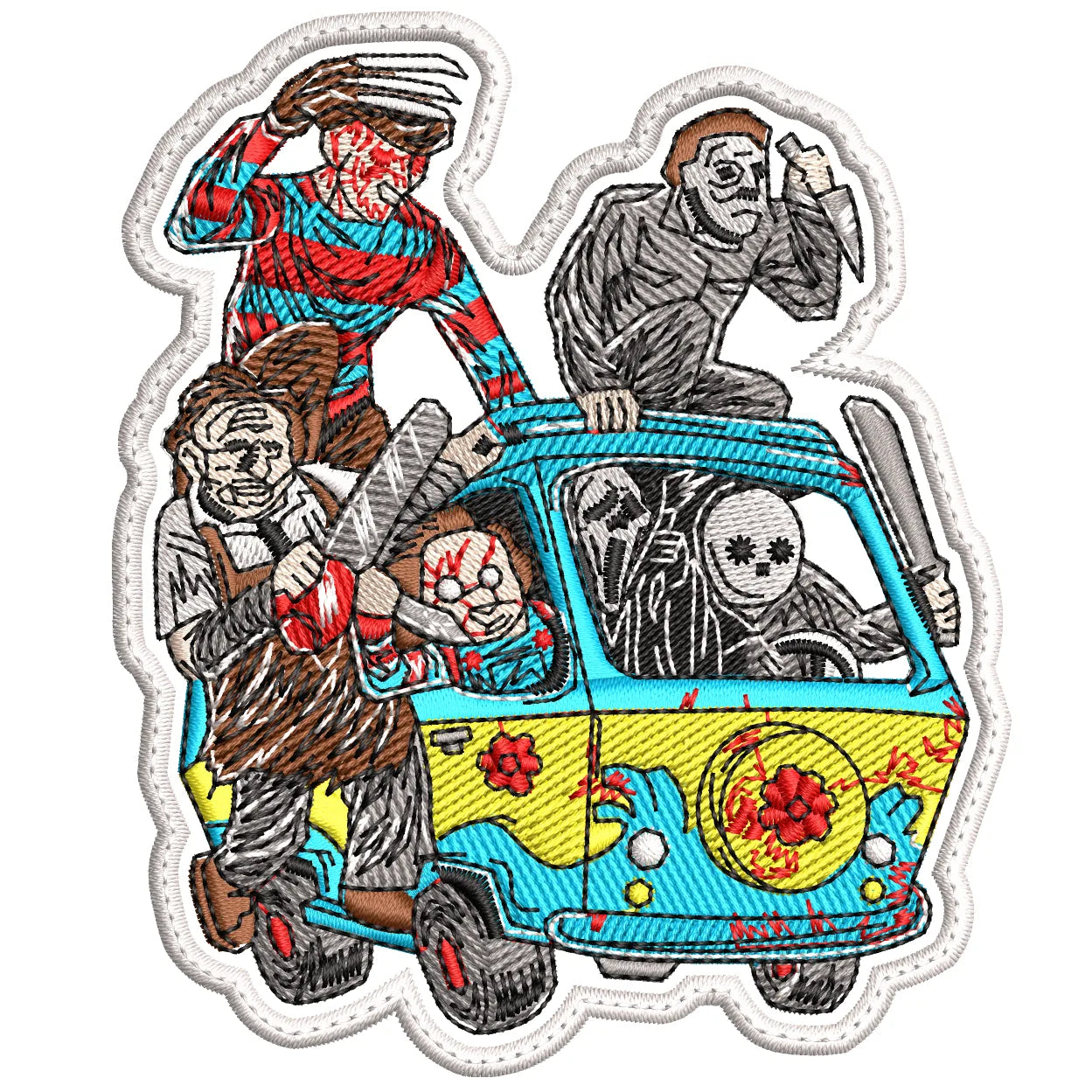 Parche Bordado MAQUINA DEL MYSTERIO HORROR