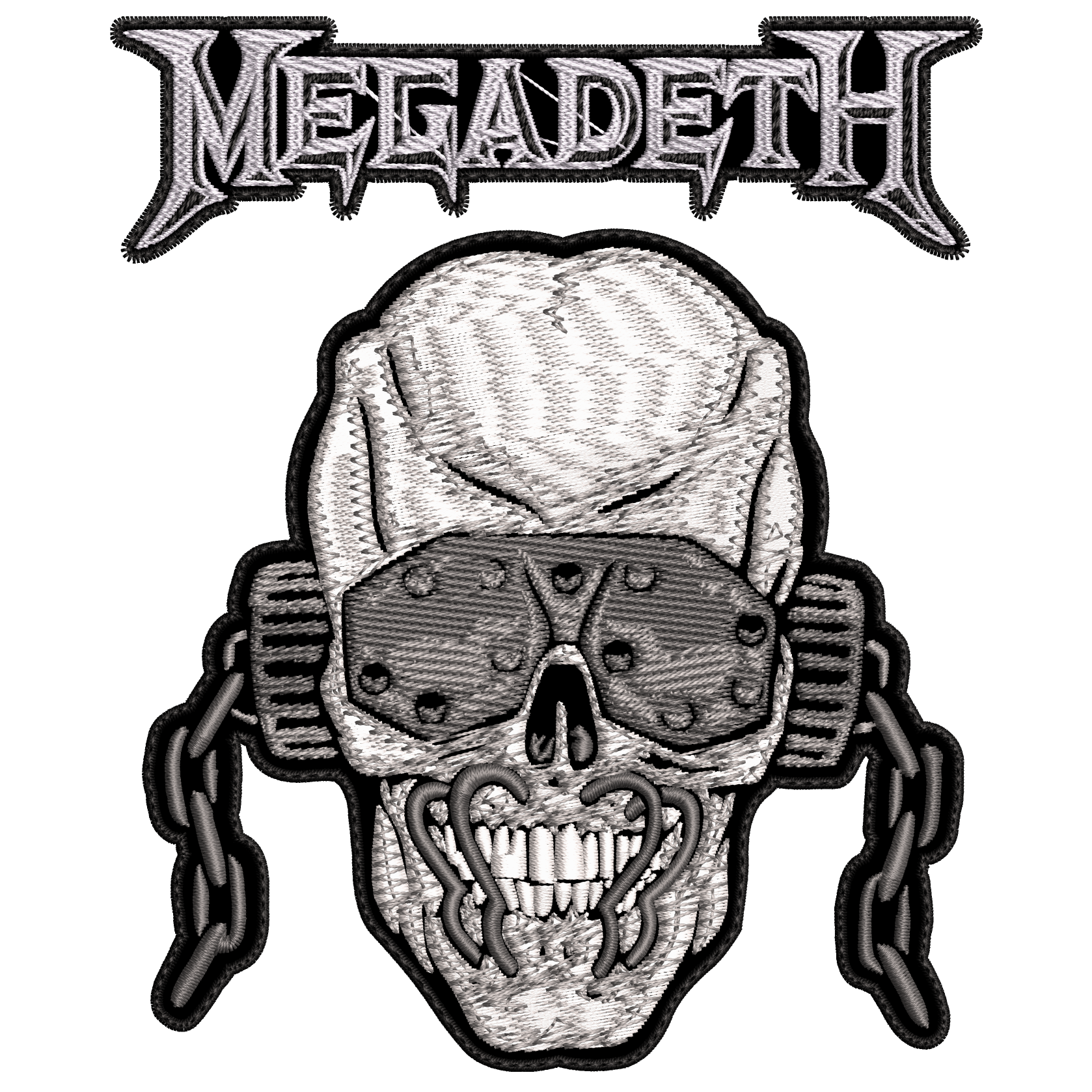 Espaldera Bordada MEGADETH Thrash Metal