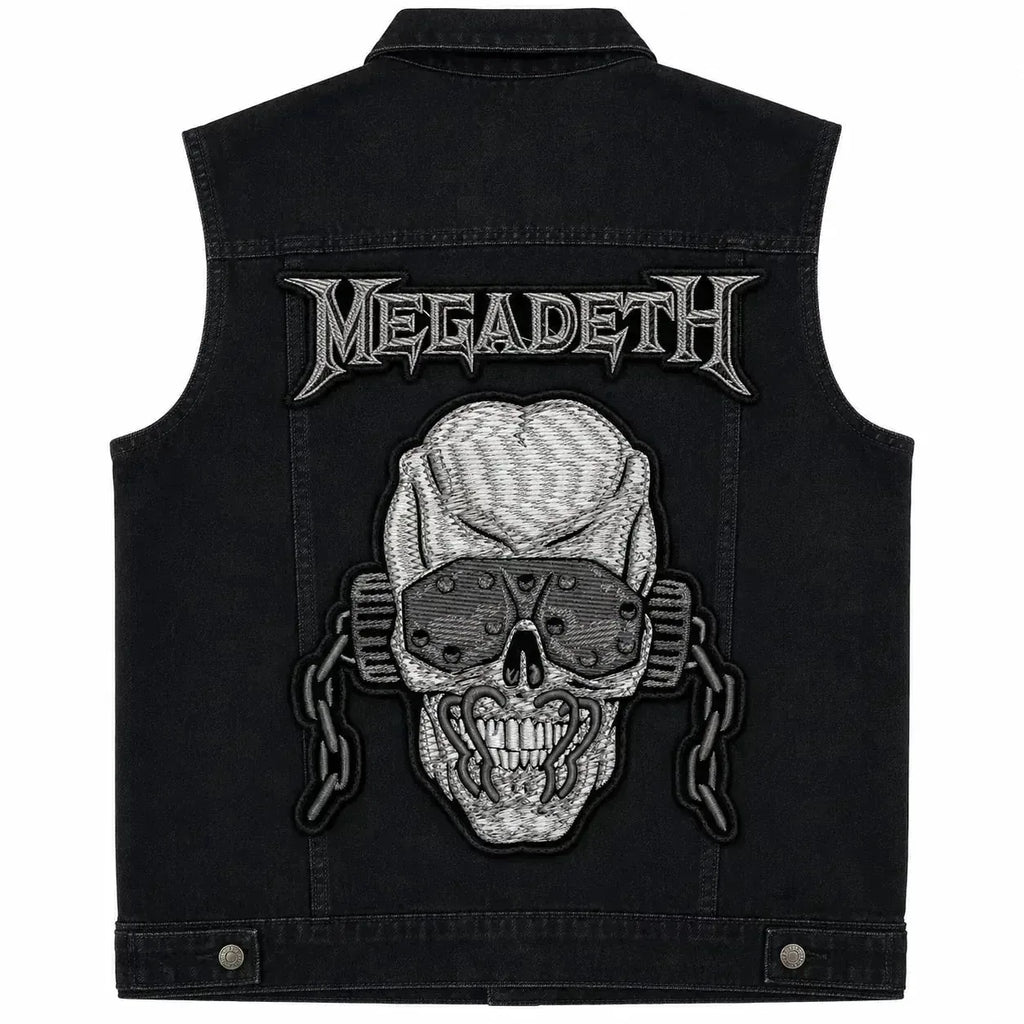 Chaleco de Mezclilla más Espaldera MEGADETH Thrash Metal