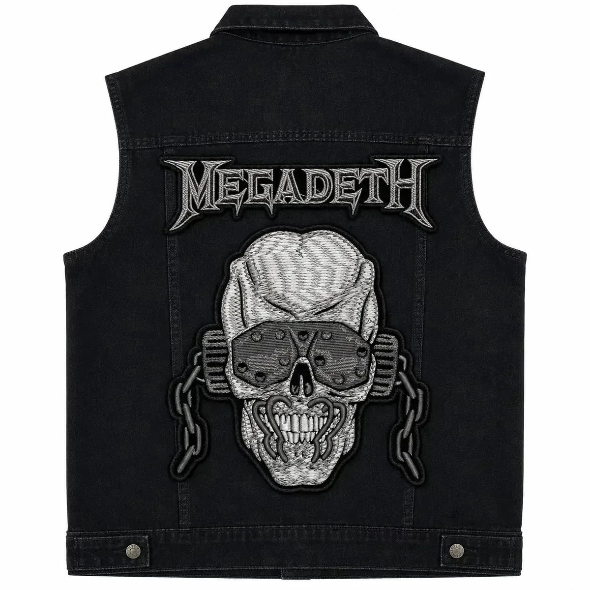 Chaleco de Mezclilla más Espaldera MEGADETH Thrash Metal