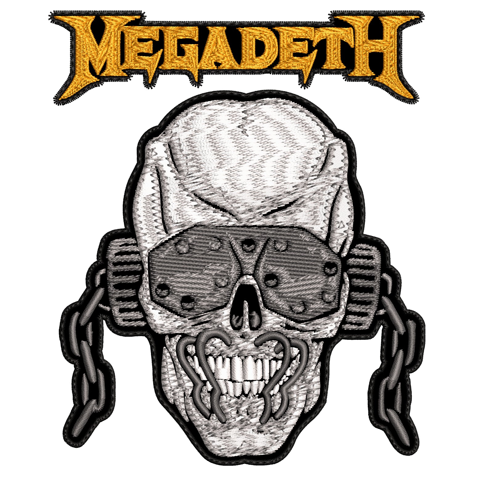Espaldera Bordada MEGADETH Thrash Metal