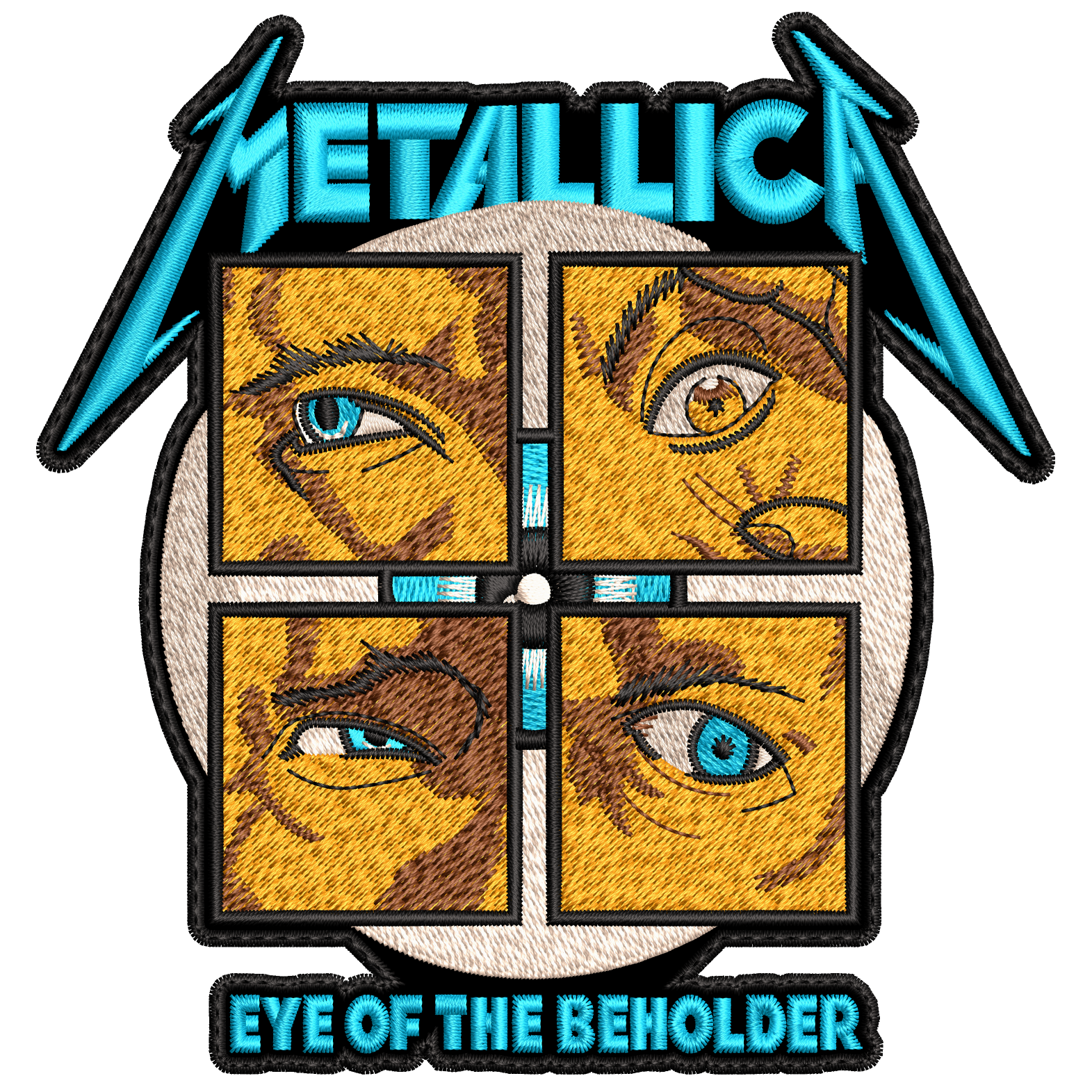 Espaldera Bordada METALLICA Thrash Metal