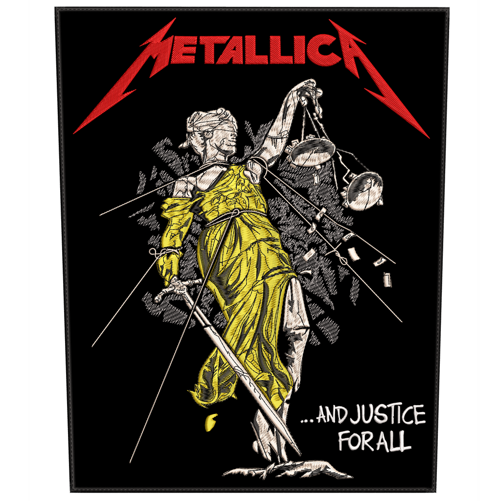 Espaldera Bordada METALLICA Thrash Metal