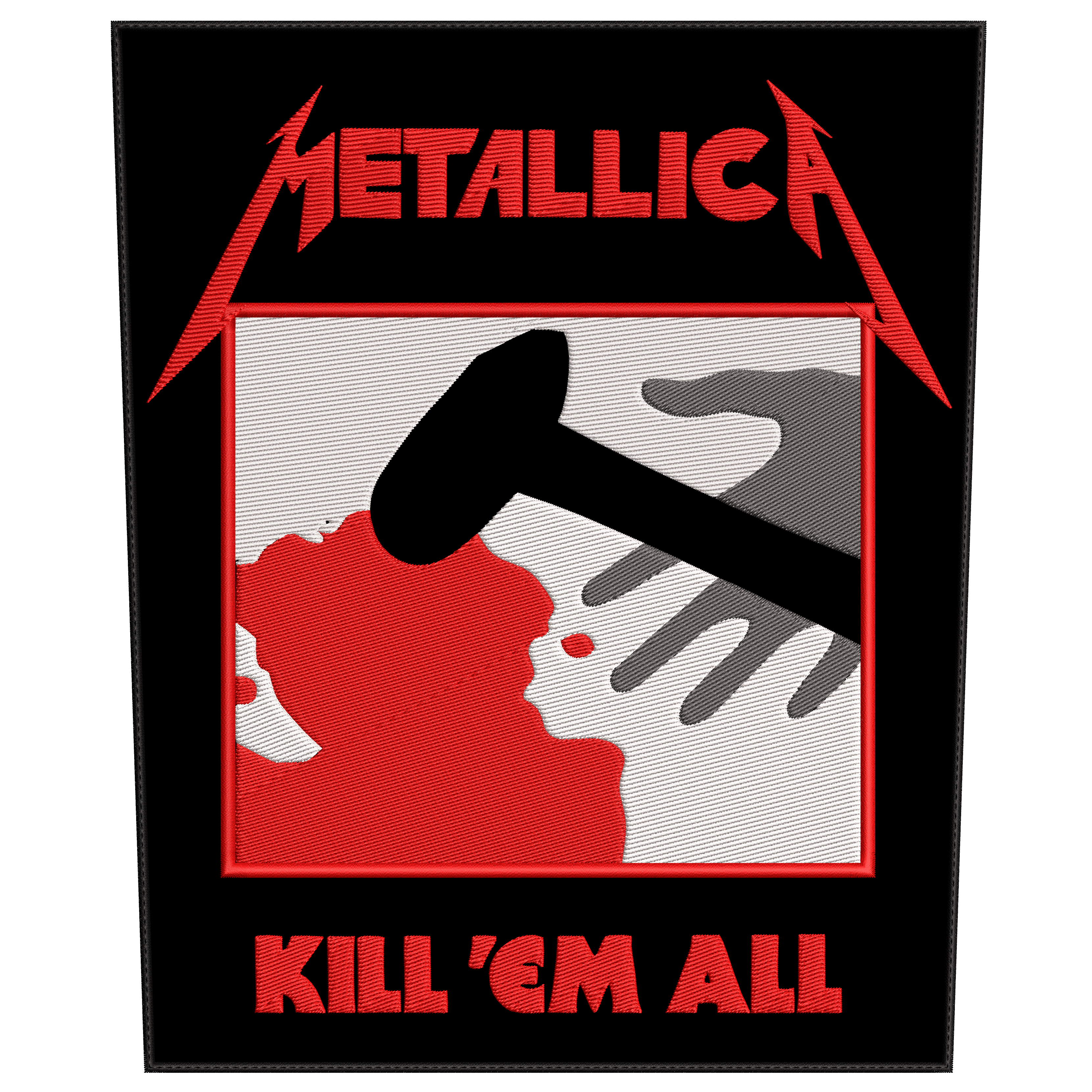 Espaldera Bordada METALLICA Thrash Metal