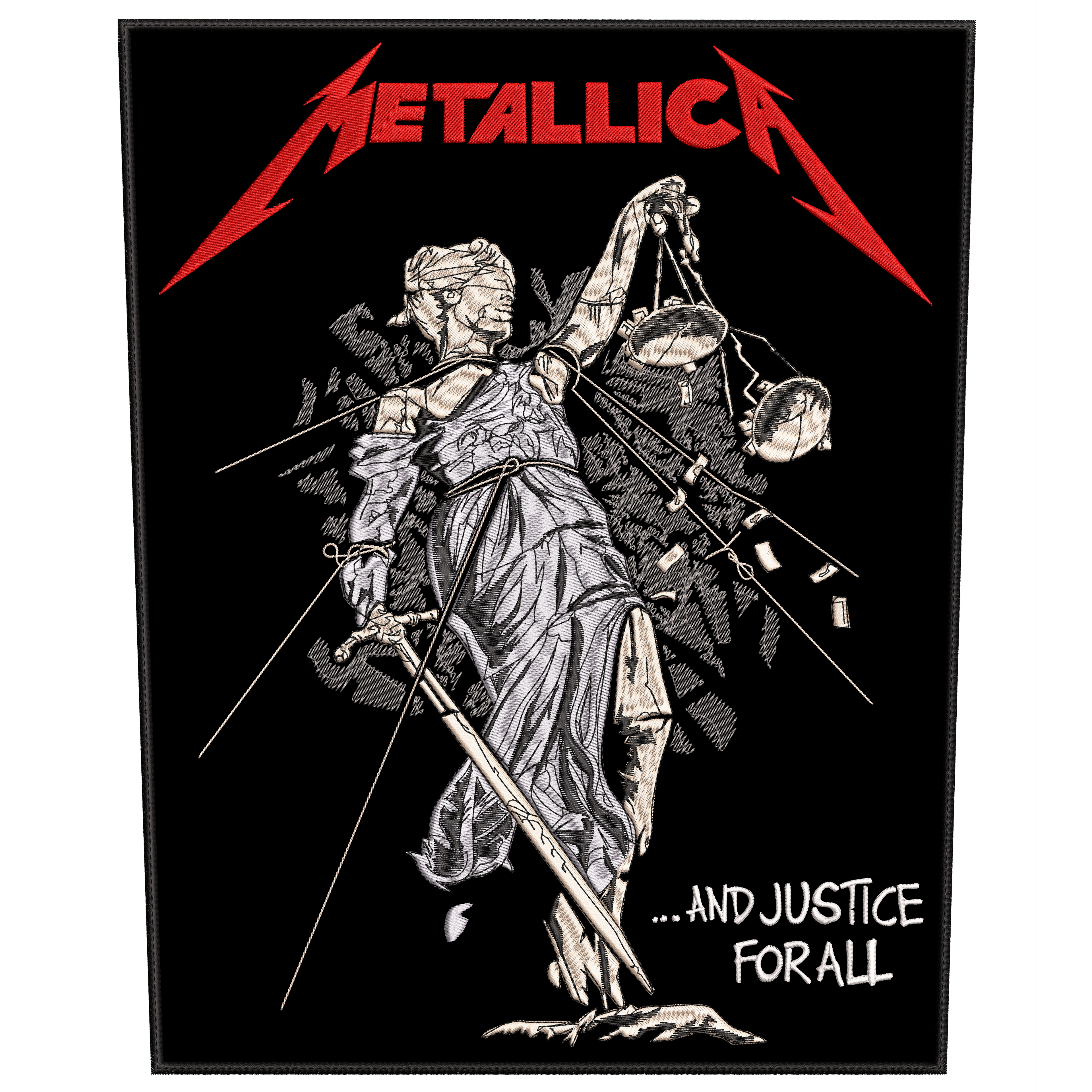 Espaldera Bordada METALLICA Thrash Metal