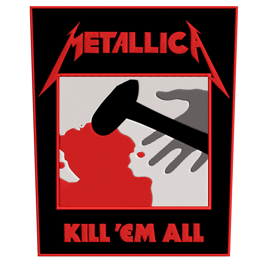 Espaldera Bordada METALLICA Thrash Metal