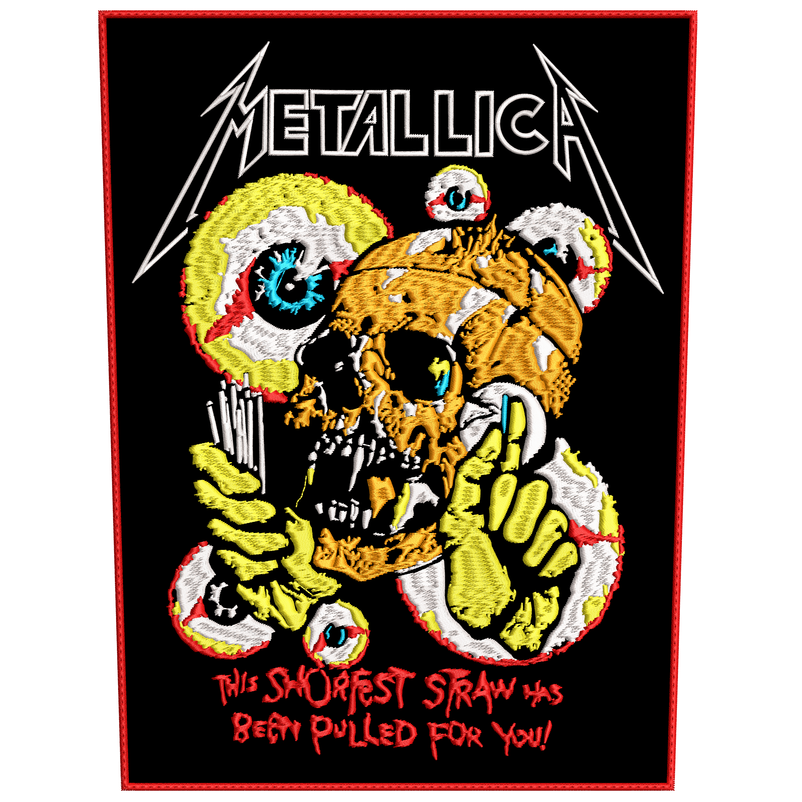Espaldera Bordada METALLICA Thrash Metal